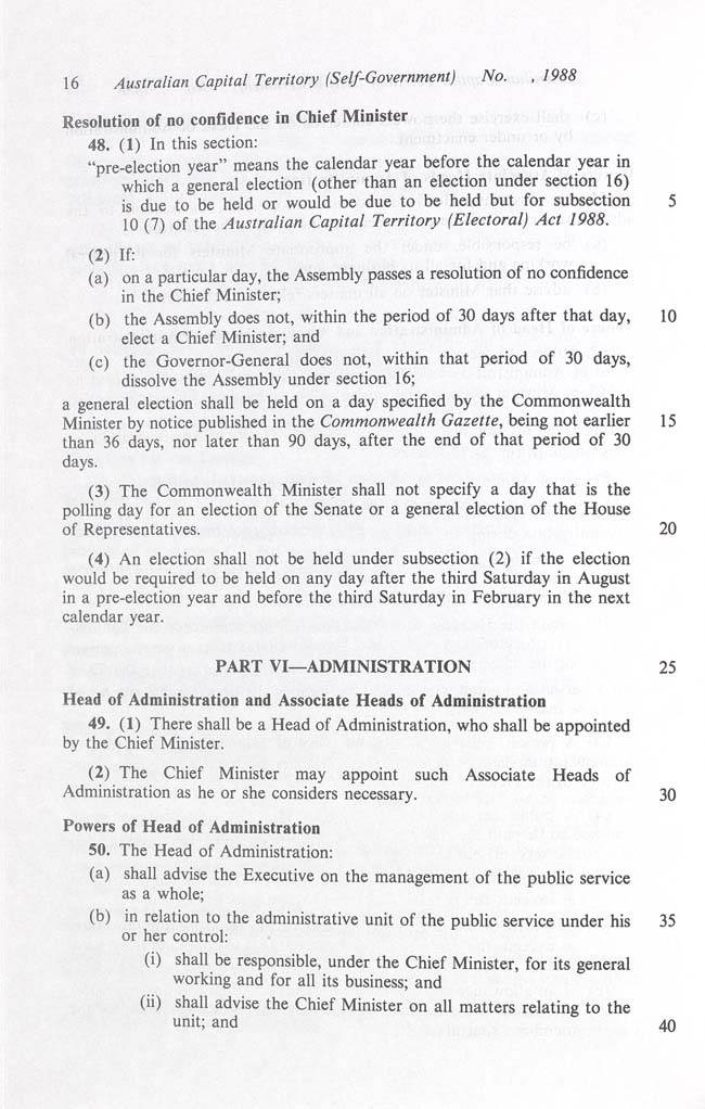 Australian Capital Territory (Self-Government) Act 1988 (Cth), p16