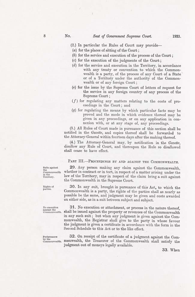 ACT Supreme Court Act 1933 (Cth), p8