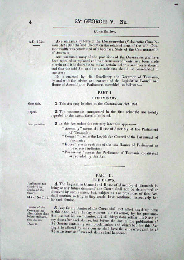 Constitution Act 1934 (Tas), p4