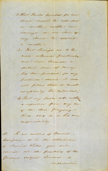 Governor La Trobe's Instructions, 11 September 1839 (NSW), p8