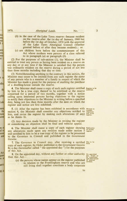 Aboriginal Lands Act 1970 (Vic), p3